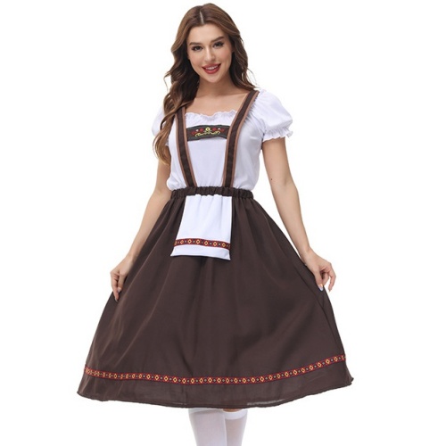 Womens Halloween Oktoberfest Costumes German Traditional Beer Carnival Dresses